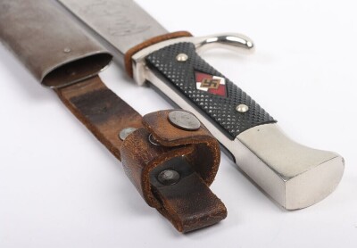 Third Reich Hitler Youth Boys Dagger with Motto by Heinrich Becker & Co, Solingen, - 6