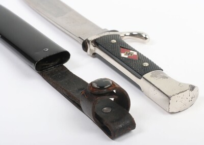 Third Reich Hitler Youth Boys Dagger with Motto by Hartkopf & Co, Solingen - 6
