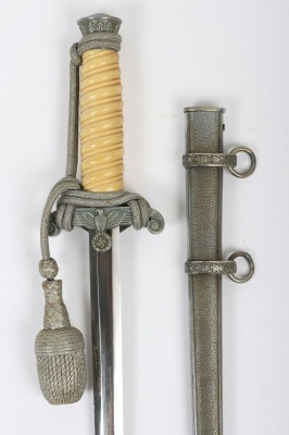 WW2 German Army Officers Dress Dagger by WKC, Solingen, - 4
