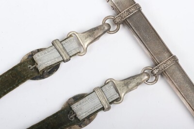 WW2 German Army (Heer) Officers Dress Dagger by Emil Voos, Solingen, with Straps and Knot, - 11