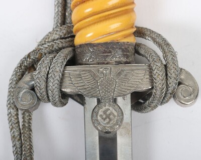 WW2 German Army (Heer) Officers Dress Dagger by A Schuttelhofer & Co, Solingen-Wald, - 4