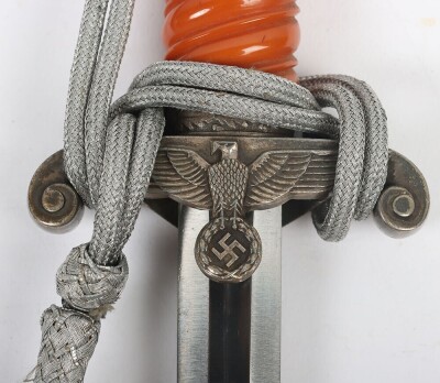 WW2 German Army (Heer) Officers Dress Dagger by WKC, Solingen, - 4