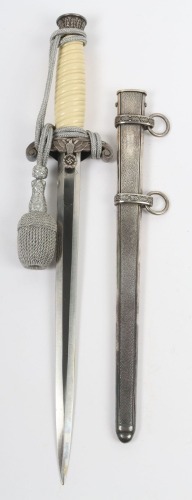 WW2 German Army (Heer) Officers Dress Dagger by Puma, Solingen,