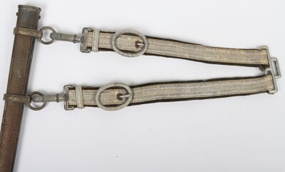 WW2 German Army Officers Named Dress Dagger with Straps and Knot by Robert Klaas, Solingen, - 7