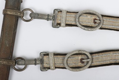 WW2 German Army Officers Named Dress Dagger with Straps and Knot by Robert Klaas, Solingen, - 8
