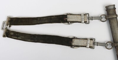 WW2 German Army Officers Named Dress Dagger with Straps and Knot by Robert Klaas, Solingen, - 10