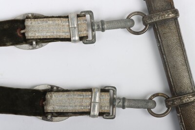 WW2 German Army Officers Named Dress Dagger with Straps and Knot by Robert Klaas, Solingen, - 11