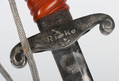 WW2 German Army Officers Named Dress Dagger with Straps and Knot by Robert Klaas, Solingen, - 14