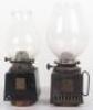 Two Silber & Fleming oil lamps