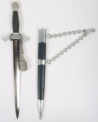 Third Reich 1st Model Luftwaffe Dress Dagger by SMF, Solingen,