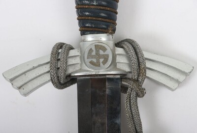 Third Reich 1st Model Luftwaffe Dress Dagger by SMF, Solingen, - 5