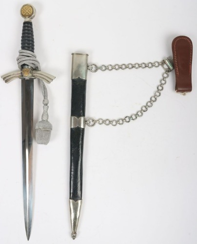 Third Reich DLV / 1st Model Luftwaffe Dagger by SMF, Solingen,