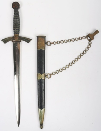 Third Reich 1st Pattern Luftwaffe Dagger by SMF with Unit Marked Blade,