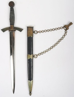 Third Reich 1st Pattern Luftwaffe Dagger by SMF with Unit Marked Blade,