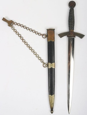 Third Reich 1st Pattern Luftwaffe Dagger by SMF with Unit Marked Blade, - 2