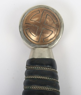 Third Reich Luftwaffe 1st Model Dagger by SMF, Solingen, with Flieger School Marks, - 12