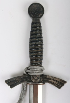 Third Reich 1st Pattern Luftwaffe Dress Dagger by Carl Eickhorn, Solingen, - 6