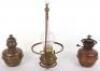 Two oil lamps, one with Campe Veritas badge - 2