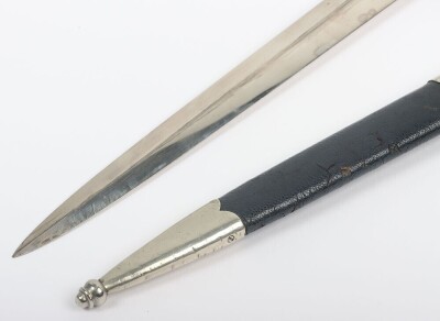 Third Reich Luftwaffe 1st Model Dagger by SMF, Solingen, with Flieger School Marks, - 3