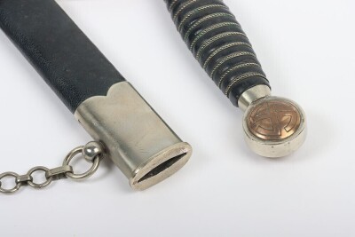 Third Reich Luftwaffe 1st Model Dagger by SMF, Solingen, with Flieger School Marks, - 4