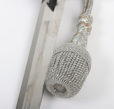 WW2 German Luftwaffe Officers 2nd Pattern Dress Dagger with Straps and Knot by SMF, Solingen, - 8