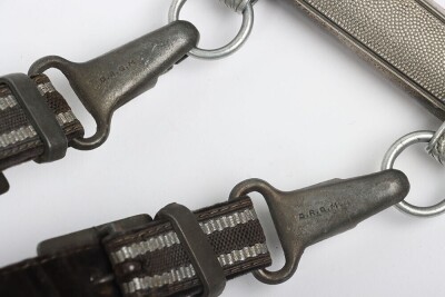 WW2 German Luftwaffe Officers 2nd Pattern Dress Dagger with Straps and Knot by SMF, Solingen, - 12