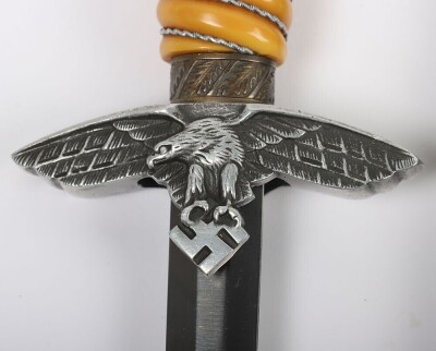 WW2 German Luftwaffe 2nd Pattern Dress Dagger by Carl Eickhorn, Solingen, - 5