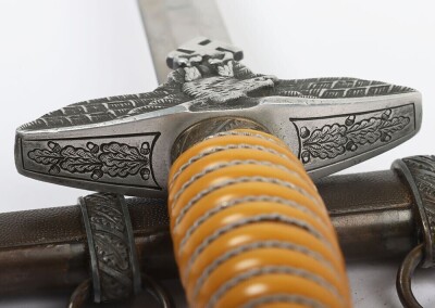 WW2 German Luftwaffe 2nd Pattern Dress Dagger by Carl Eickhorn, Solingen, - 10