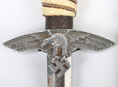 WW2 German Luftwaffe 2nd Pattern Dress Dagger by E & F Horster, Solingen, - 4
