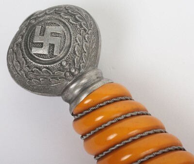 WW2 German Luftwaffe 2nd Pattern Officers Dress Dagger by Carl Eickhorn, Solingenarl Eickhorn, Solingen, with Straps and Knot, - 5