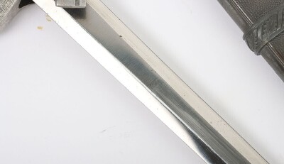 WW2 German Luftwaffe 2nd Pattern Officers Dress Dagger by Carl Eickhorn, Solingenarl Eickhorn, Solingen, with Straps and Knot, - 8