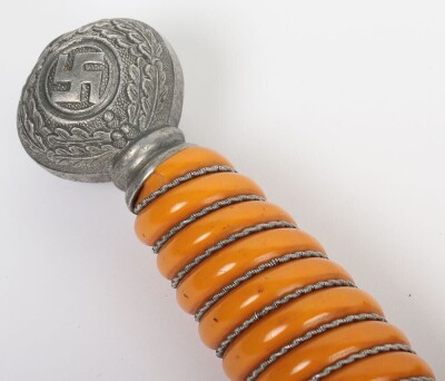 WW2 German Luftwaffe 2nd Pattern Officers Dress Dagger by Carl Eickhorn, Solingenarl Eickhorn, Solingen, with Straps and Knot, - 13