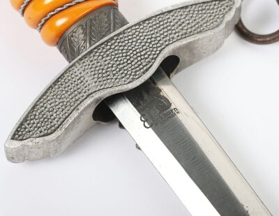 WW2 German Luftwaffe 2nd Pattern Officers Dress Dagger by Carl Eickhorn, Solingenarl Eickhorn, Solingen, with Straps and Knot, - 16