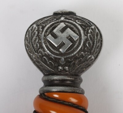 WW2 German Luftwaffe 2nd Pattern Officers Dress Dagger with Personalised Named Cross Guard, Distributed by Hast & Uhthoff, Dresden, - 8