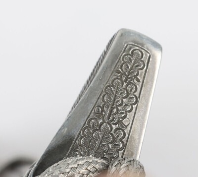 WW2 German Luftwaffe 2nd Pattern Officers Dress Dagger with Personalised Named Cross Guard, Distributed by Hast & Uhthoff, Dresden, - 13