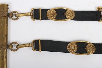 WW2 German Kriegsmarine Officers Dagger with Straps and Knot by WKC, Solingen, - 3