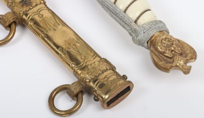 Third Reich Kriegsmarine Officers Dagger by Carl Eickhorn, Solingen, - 9