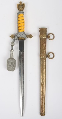 WW2 German Kriegsmarine Officers Dress Dagger by