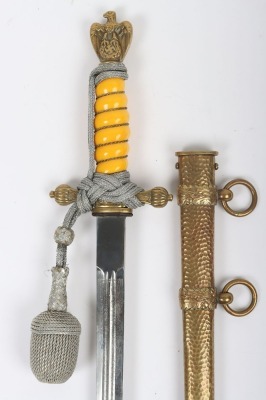 WW2 German Kriegsmarine Officers Dress Dagger by - 2