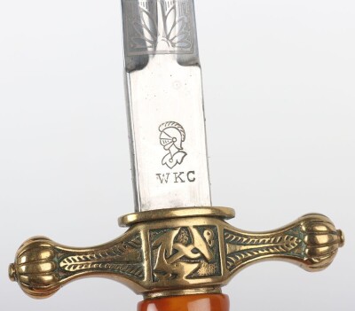 WW2 German Kriegsmarine Officers Dress Dagger by WKC, Solingen, - 8