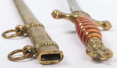 WW2 German Kriegsmarine Officers Dress Dagger by WKC, Solingen, - 11