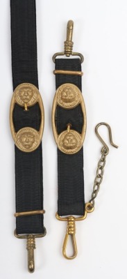 WW2 German Kriegsmarine Officers Dagger Straps, - 2