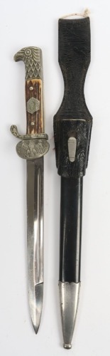 Weimar Republic Clamshell Police Bayonet by WKC, Solingen,
