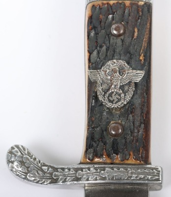 Third Reich Rural Police Bayonet by Clemen & Jung, Solingen, - 5