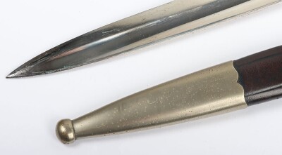 WW2 German Police Bayonet with Frog and Knot by Alexander Coppel, Solingen, good example of a standard Police bayonet with two piece stag horn grips with Police eagle to the centre of the grips. Eagle head pommel and cross guard with oakleaves relief. Hou - 8