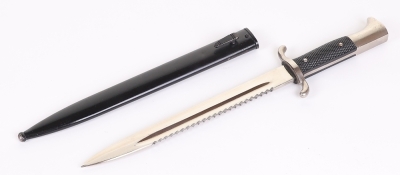 Third Reich Fire Service Parade Bayonet with Sawback Blade - 2