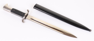 Third Reich Fire Service Parade Bayonet with Sawback Blade - 3