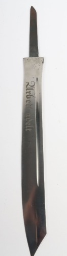Third Reich RAD Officers Dagger Blade by WKC, Solingen,