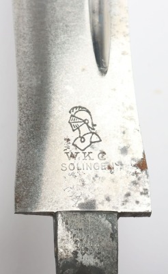 Third Reich RAD Officers Dagger Blade by WKC, Solingen, - 6