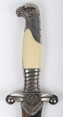 Third Reich RAD (Labour Service) Leaders Dagger with Hanging Straps by Robert Klaas, Solingen, - 4